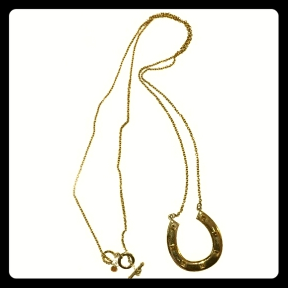 HOUSE OF HARLOW HorseShoe pendant necklace - Picture 1 of 7